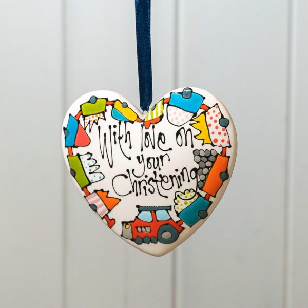 Personalised medium hanging heart by Thea Cutting, Gallery Thea