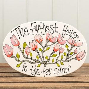 Large personalised ceramic house plaque by Thea Cutting, Gallery Thea