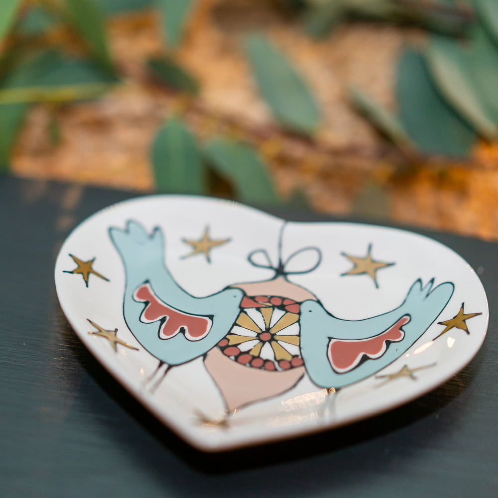 Christmas Heart Plate