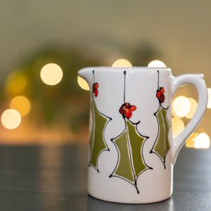 Gallery Thea hand-painted Christmas farmhouse jug by Thea Cutting