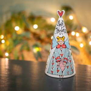 Tea light Ornament with Fairy and 'Merry Christmas' Design