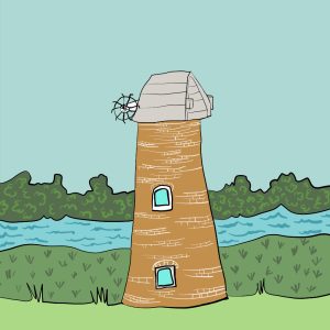 The Old Mill print by Thea Cutting