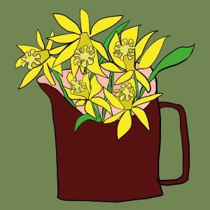 Daffodils print by Thea Cutting
