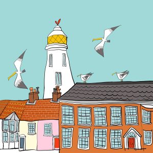 St James Green, Southwold print by Thea Cutting, Gallery Thea