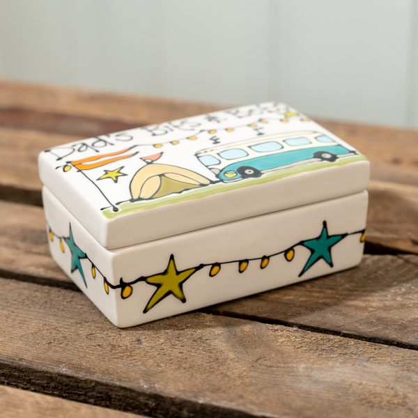 Rectangular ceramic box for Dad by Thea Cutting, Gallery Thea