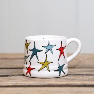 Hand-painted stars mug by Thea Cutting, Gallery Thea