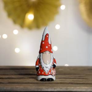 Father Christmas ornament with snow