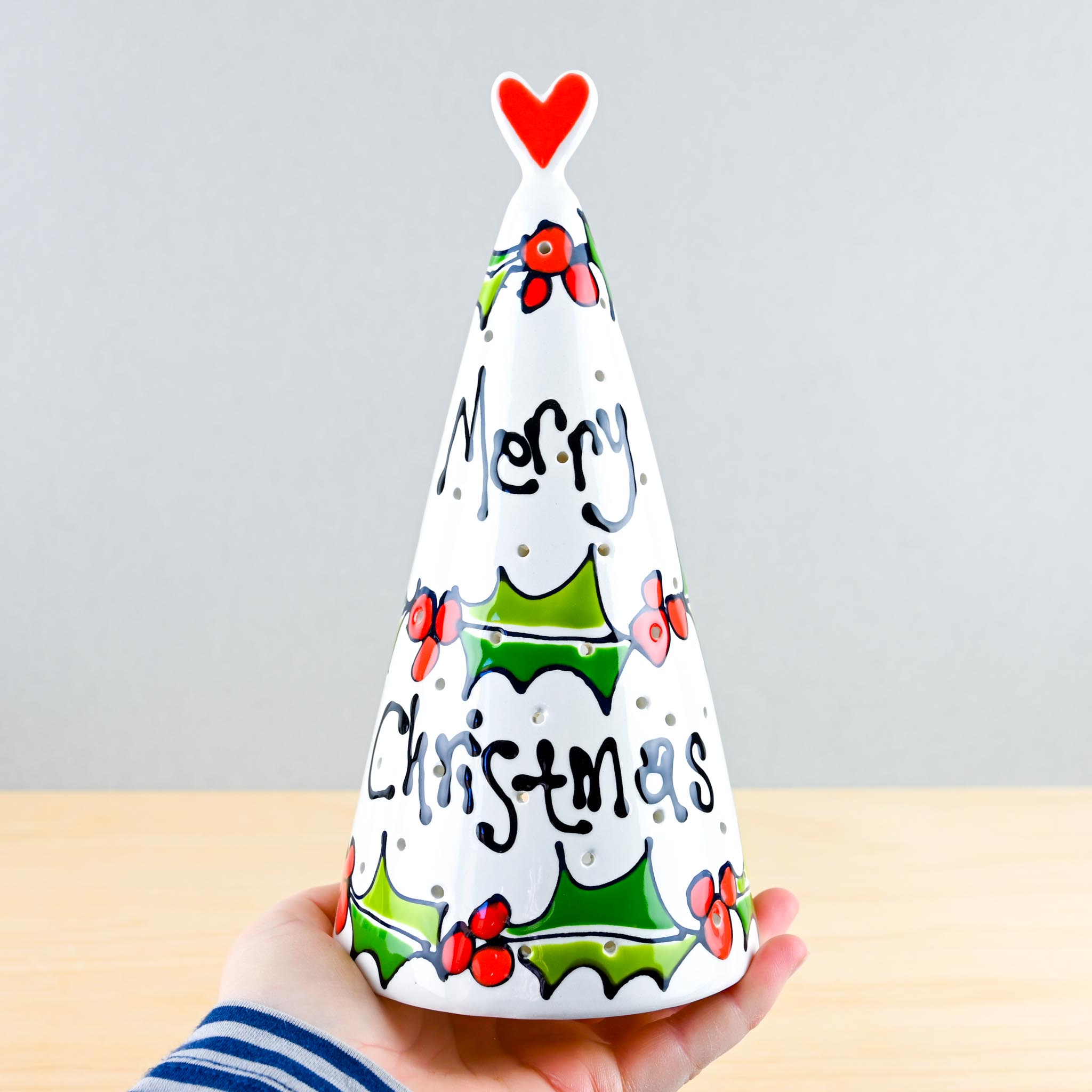 Holly Tea Light Holder - Image 3
