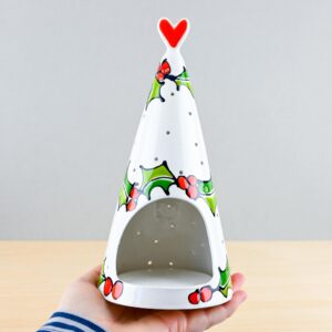 Holly Tea Light Holder