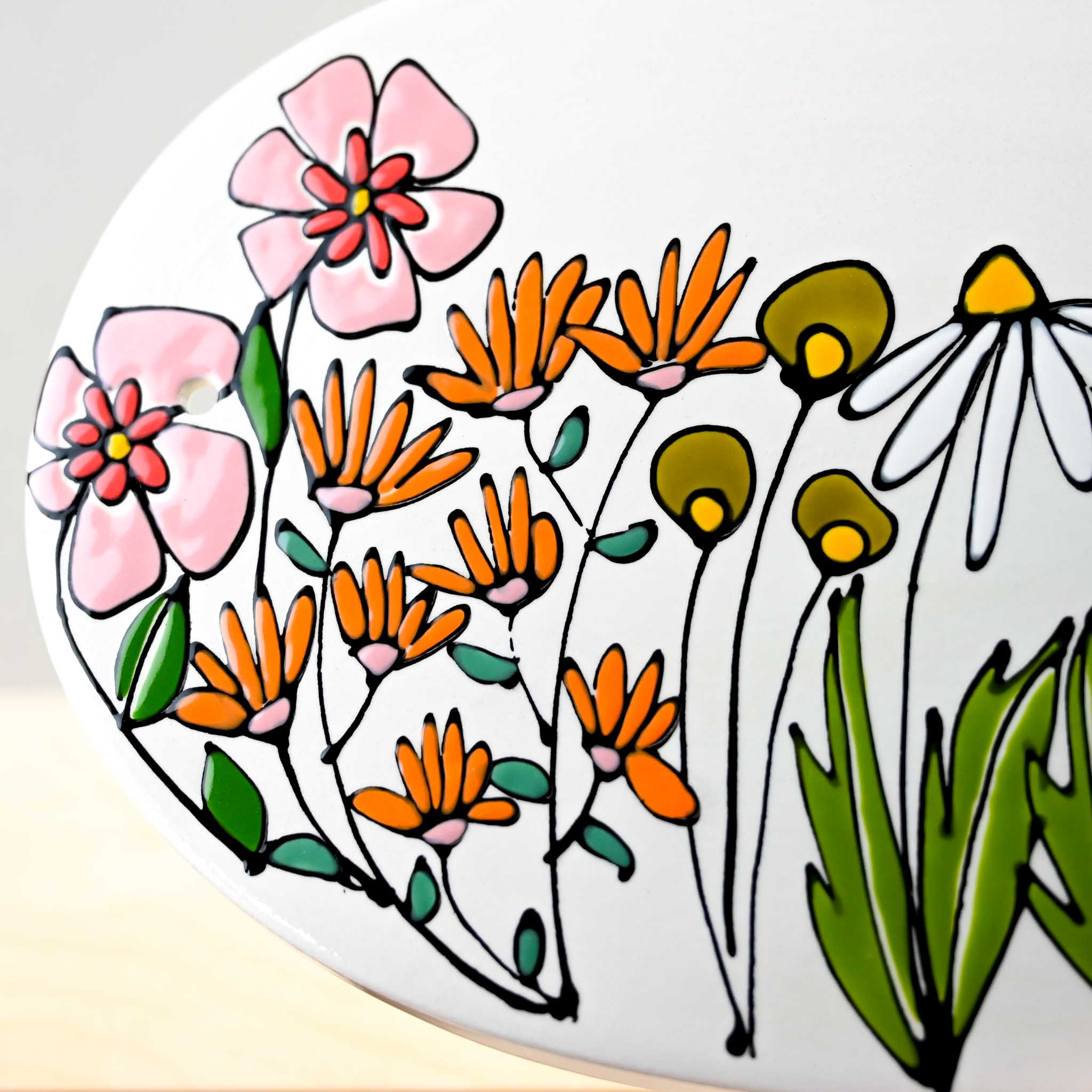 Flower Oval House Plaque - Large - Image 3