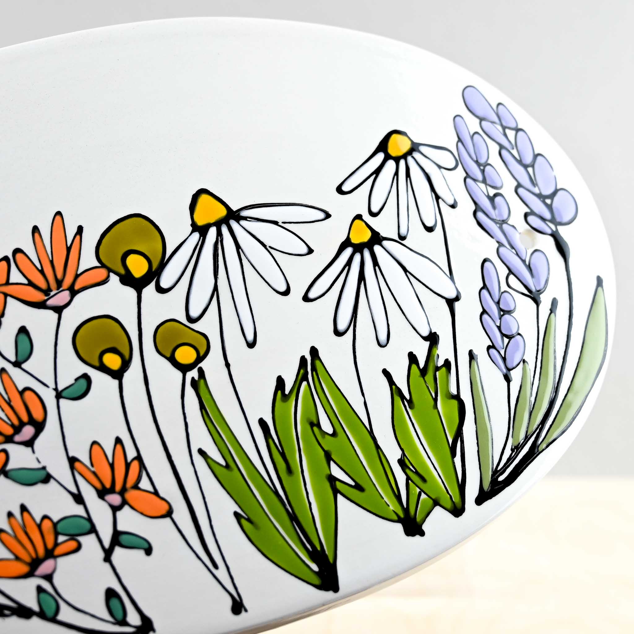 Flower Oval House Plaque - Large - Image 2