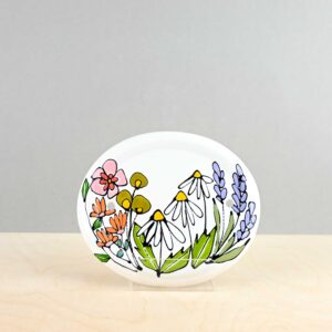 Flower Oval House Plaque - Small