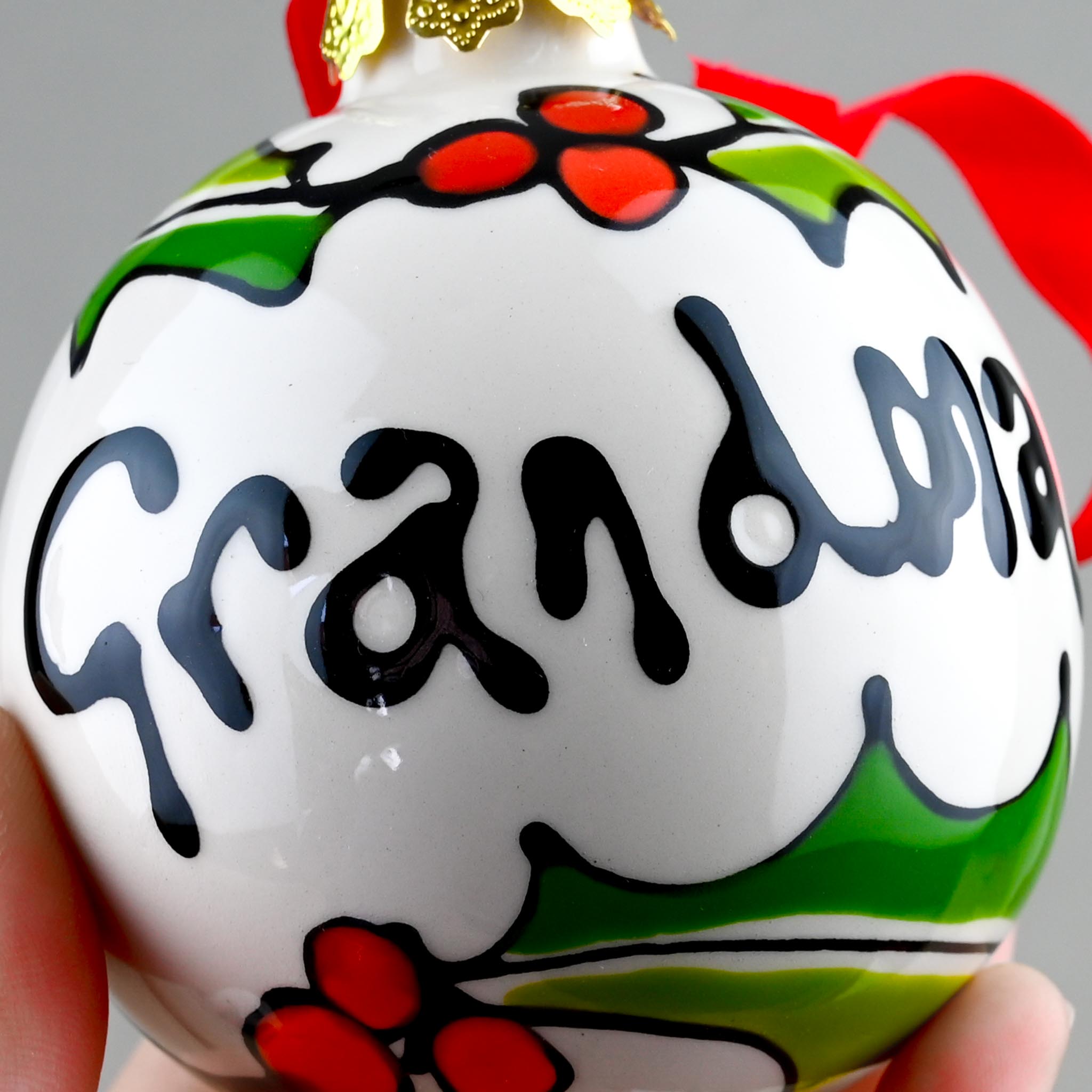 Holly Bauble Decoration - Image 3